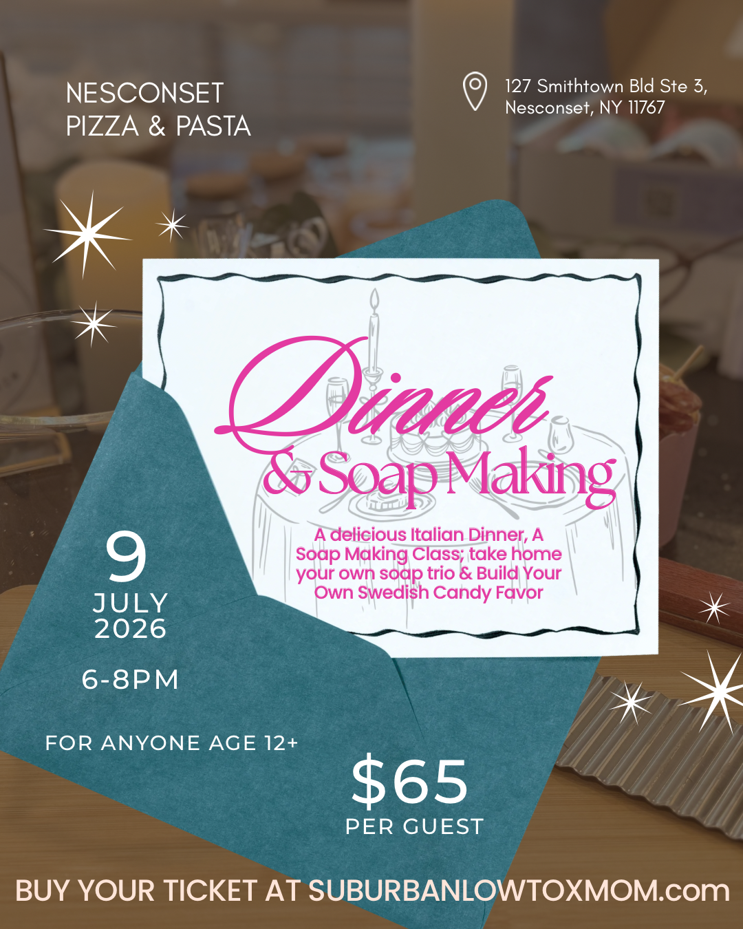 Soap Making Class 7/9/26 6-8pm