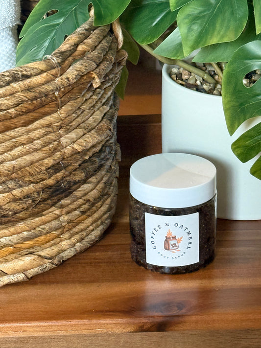Large Coffee & Oatmeal Sugar Scrub 8oz